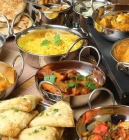 Lunch featuring speciality dishes